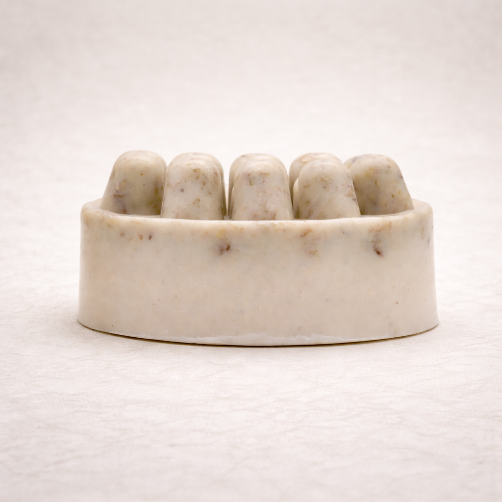 still warm \ oatmeal & honey . massage soap bar - ReNew