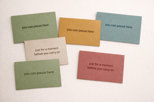 you can pause here \ cards