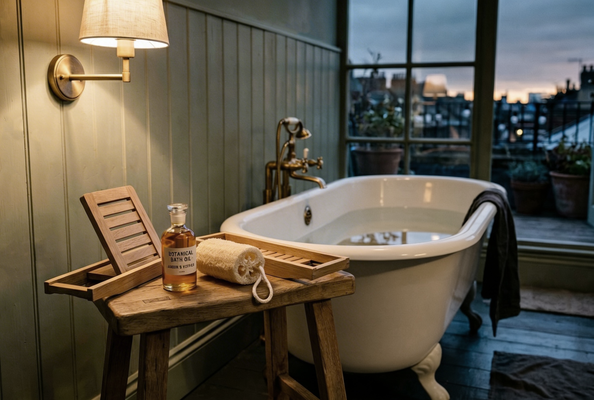 bath essentials \ tools for gentle care