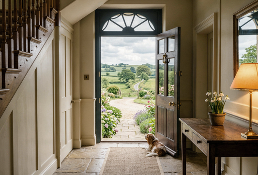 at the door \ the first moments of arrival