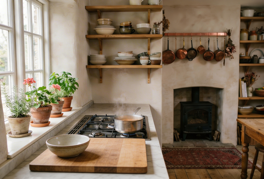 a calm kitchen \ keeping only what you use