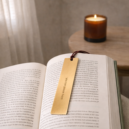 keeping place \ brass bookmark