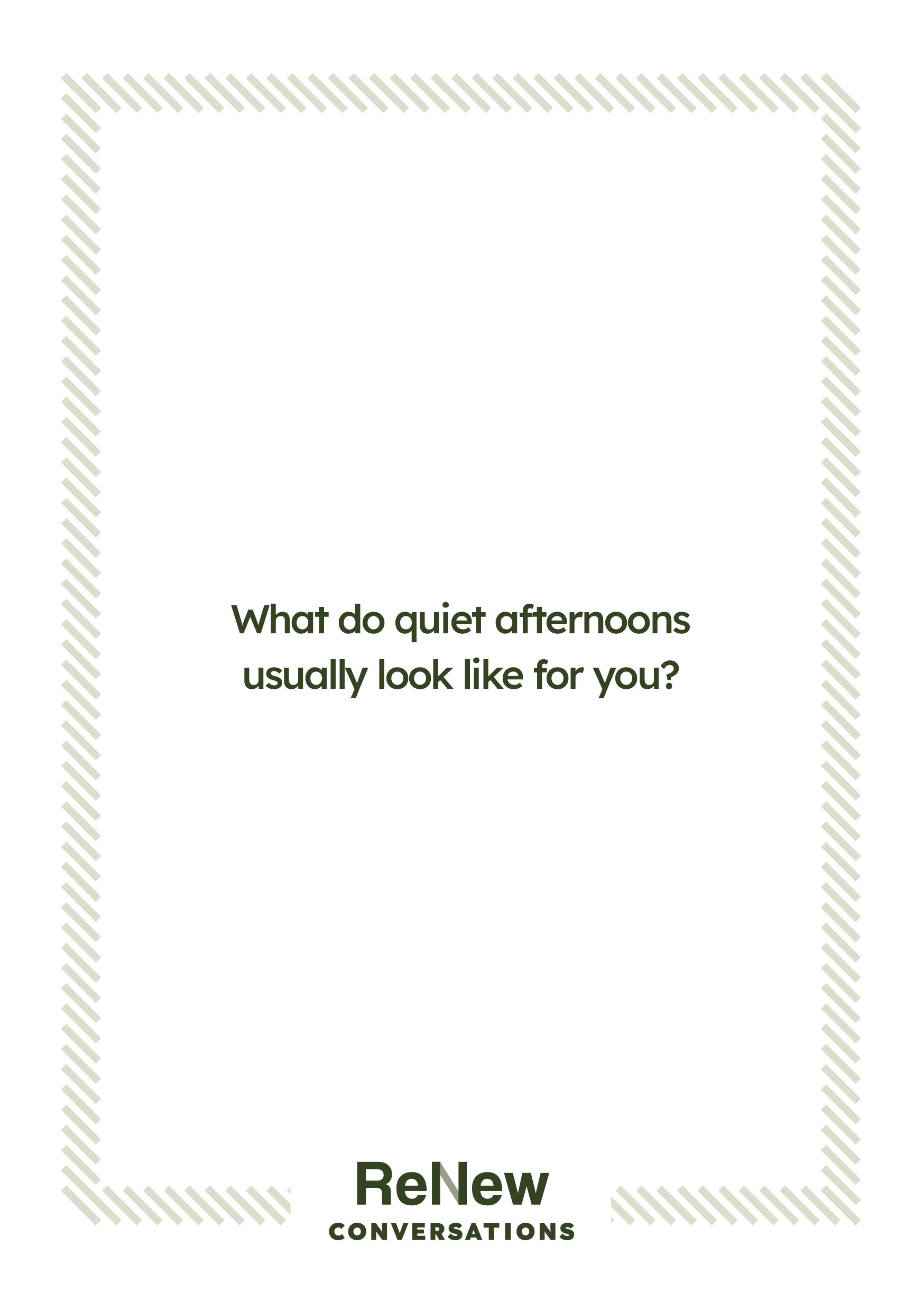 complete set \ 50 conversation cards \ digital - ReNew