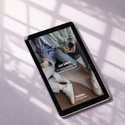 just before \ 10 conversation cards \ digital