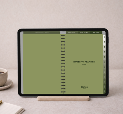 nothing planned \ planner \ digital