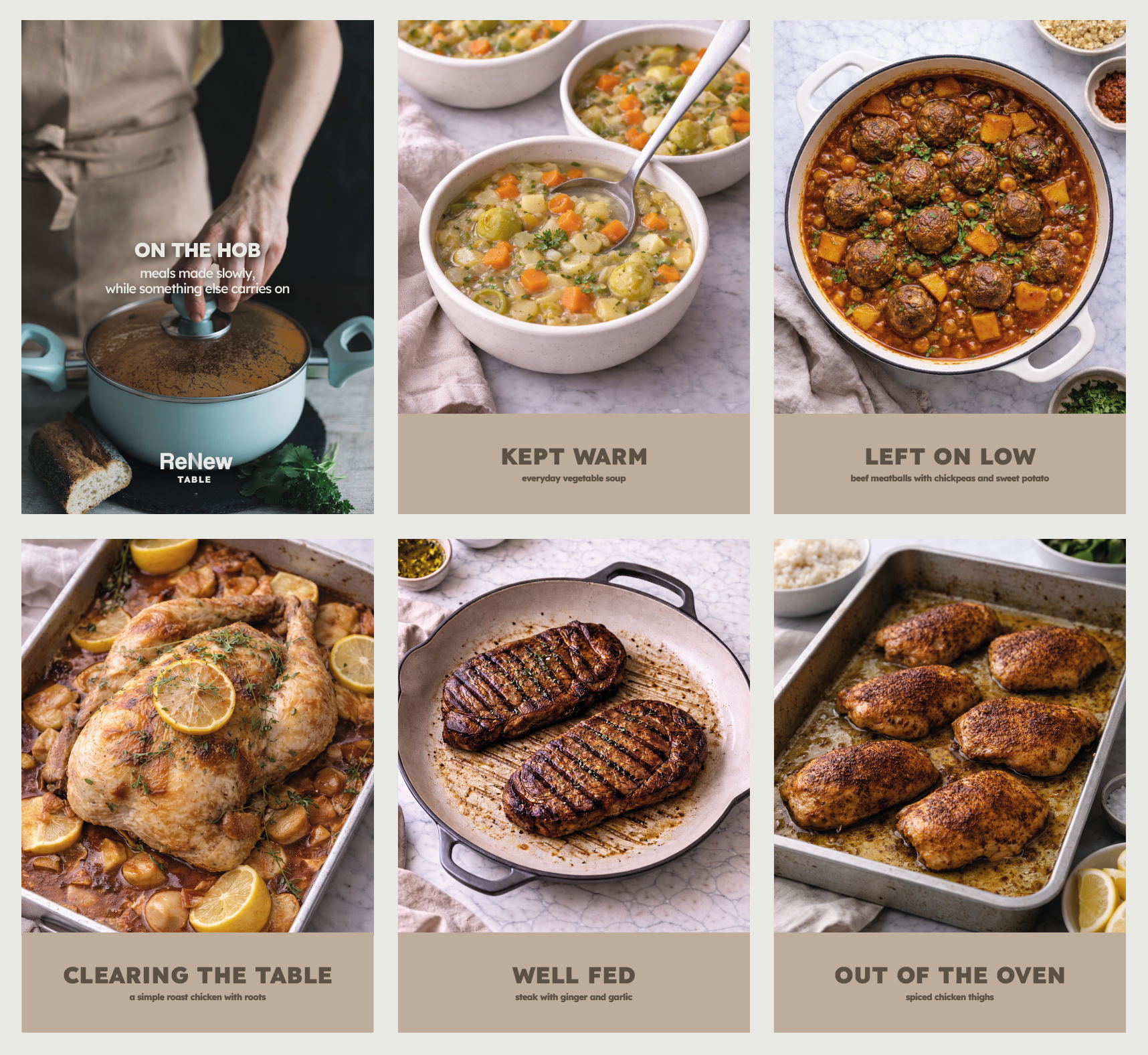 on the hob \ 5 recipes \ digital - ReNew