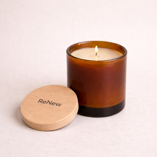 wading in \ mineral & driftwood . scented candle - ReNew